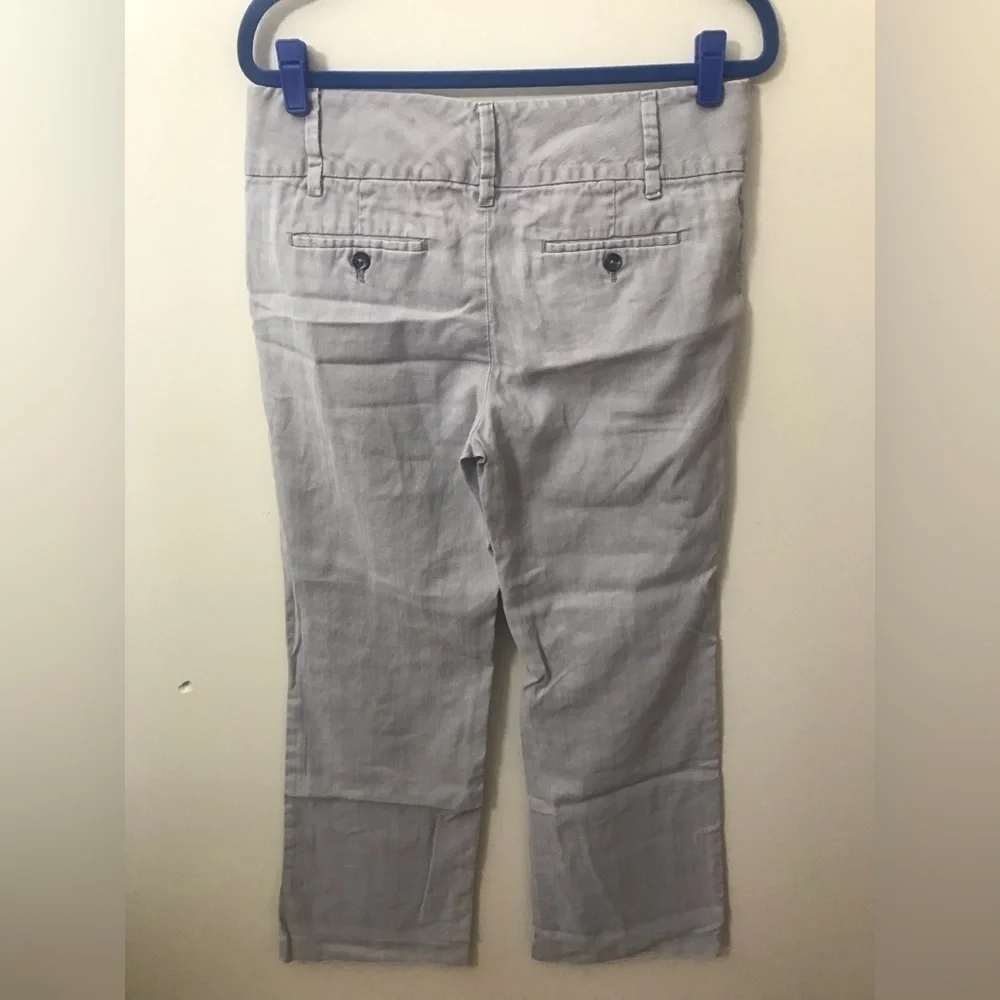 BANANA Republic Factory Womens Linen Mid Rise Wide Leg Lightweight Pants Size 10